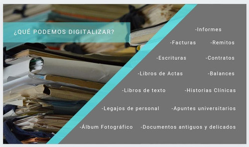 Digitalización Escaneo Documentos Libros En Papel X Carilla 1