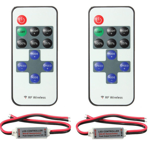 2 X 11 Llaves Rf Inalámbrico Mando A Distancia Mini Dimmer L 0