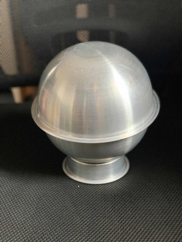 Molde Pelota Fútbol Doble 16 Cm Diámetro Aluminio 0