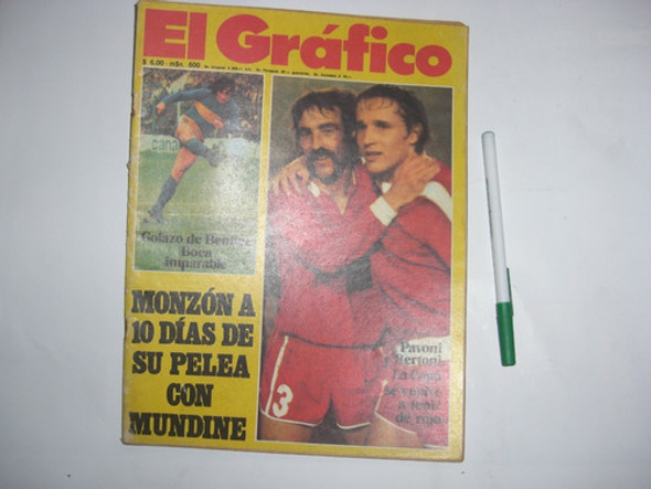 Revista El Grafico Monzon Mundine Pavoni Bertoni Boca 1974 0