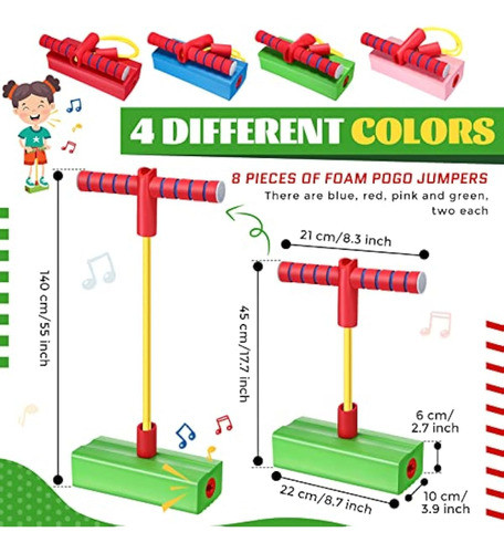 Wettarn 8 Piezas De Pogo Stick Pogo Pogo Jumper 1