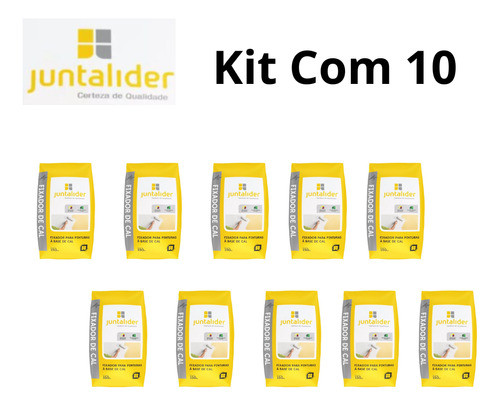 Kit 10 Fixador Para Pinturas A Base De Cal 150ml Juntalider 1