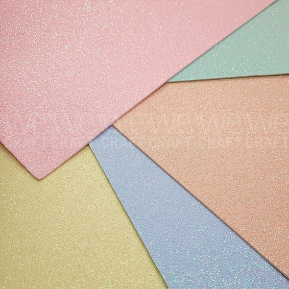 Goma Eva Glitter Colores Pasteles A4 10 Unidades 2mm Espesor 1