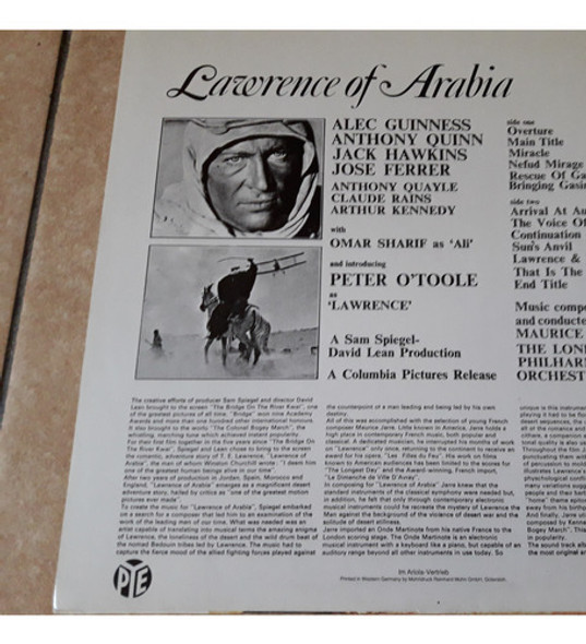 Lawrence De Arabia - Soundtrack - Lp Vinilo / Kktus 1
