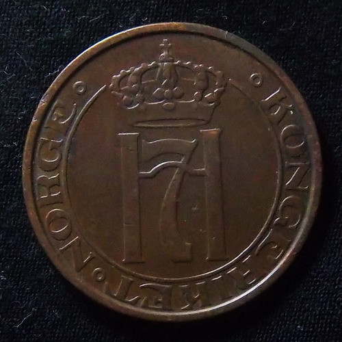 Noruega 5 Ore 1941 Excelente Km 368 Segunda Guerra 1