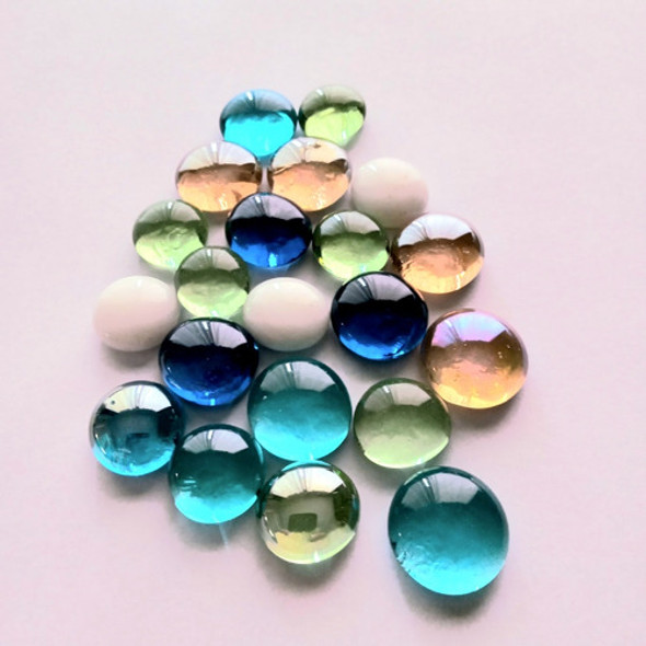 Gemas De Vidrio X100unid De Colores Surtidos 1