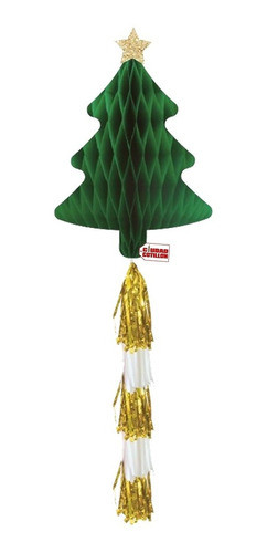 Colgante Árbol 1 Mts Navidad Guirnalda Panal Borlas  X 1 -cc 0