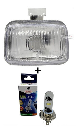 Bloco Farol Xr 250 Tornado 2001 A 2008 + Lâmpada Led 8000k 1
