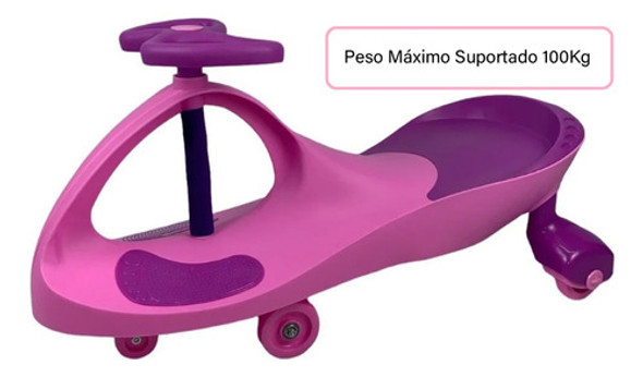 Carrinho Zippy Car Rosa Com Led Suporta Até 100kg Zippy Toys 1