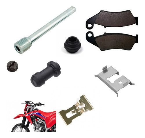 Reparo Freio Pinca Diant Crf 230 250 450 Borrach Mola Folga 0