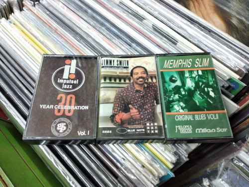 Lote 3 Cassettes Memphis Slim Jazz Jimmy Smith / Kktus 0