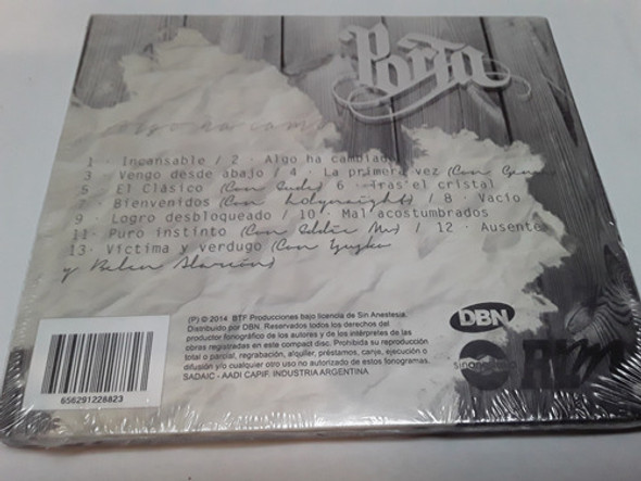 Porta - Algo Ha Cambiado - Cd / Kktus 1