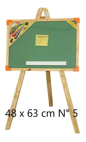 Pizarron Verde P/ Tiza N° 5 C/ Pie En Magimundo!!! 0