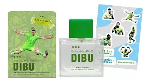 Perfume Infantil Dibu Martinez X50ml Con Stikers 1