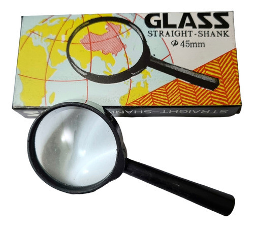 Set 10 Lupas 45mm Lupa Mango Negro Glass 0