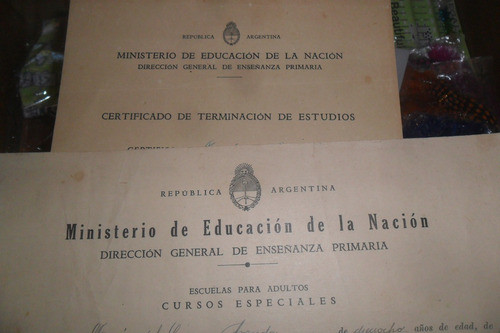Antigua Papeleria Ministerio Educacion 1950 Documento 0