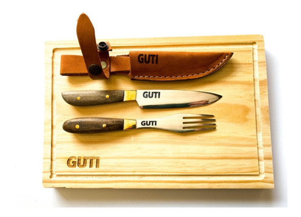 Set De Asado  Grabado Láser Personalizado 0