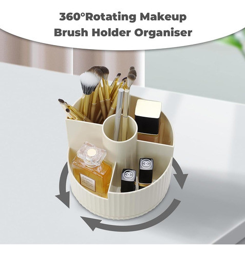 Tsdrbwo 360°portabrochas Organizador De Maquillaje Giratorio 1