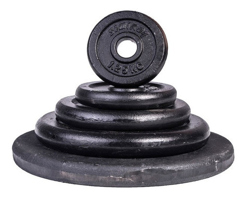 Discos  De Fundicion De Hierro Macizo 5  Kg C/u Color Negro 0