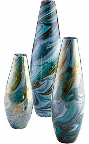 Cian Diseño Calcedonia Jarrón Maceteros, Tamaño Mediano 1