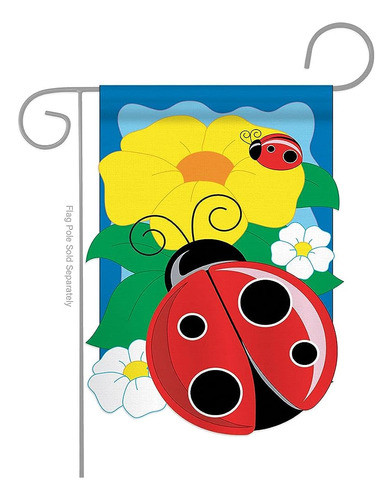 ~? Dos Grupo G154049-p2 Ladybug Friends Bugs & Frogs Bandera 1
