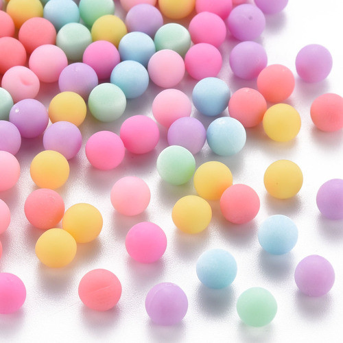 Abalorios Cuentas Sin Agujero 6mm Colores Mixtos 200 Un 0