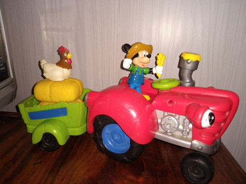 Tractor Granja Mickey Mouse Clubhouse Con Sonido. Famosa 0