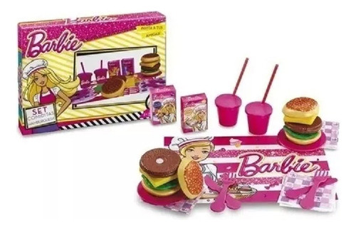 Barbie Hamburguesas Set De Comiditas 1