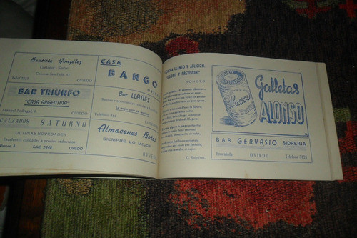 Antigua Revista Programa Sociedad De Santa Filomena 1952 San 1