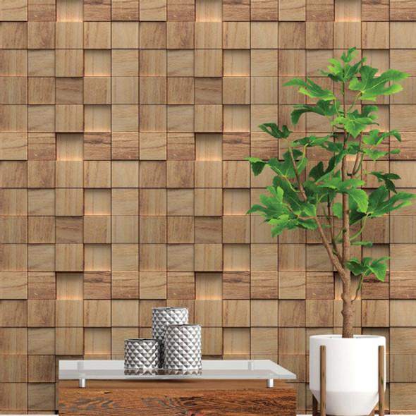 Papel De Parede Vinilico 3d Madeira Lavavel Quarto Sala 12m 0