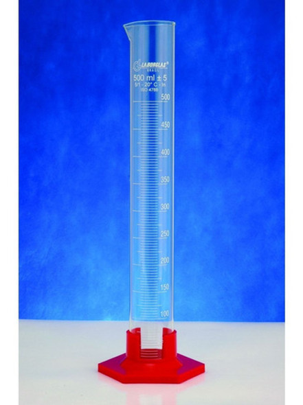 Proveta De Vidro Graduada 50ml Com Base De Poli 0