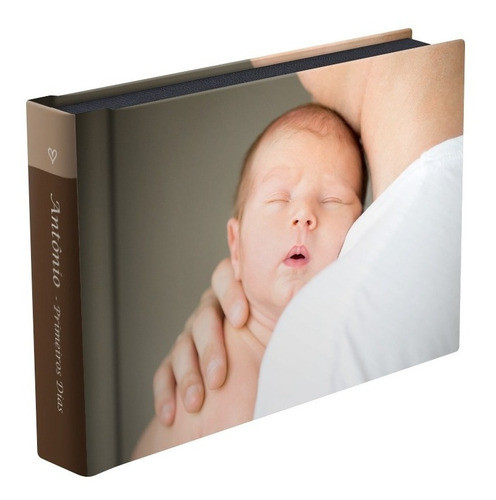 Álbum Auto Colante Capa Personalizado 15x21 40ftos Newborn 0