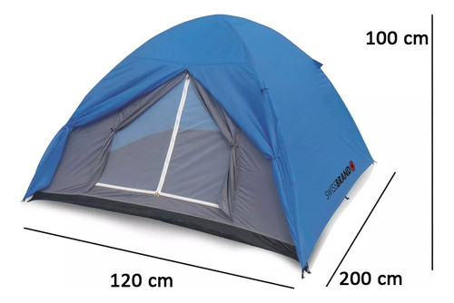 Carpa 4 Personas Swiss Brand Pro Uv Impermeable Sobretecho 1