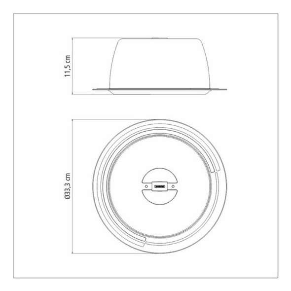 Bandeja Con Tapa Para Torta 33cm Tramontina Ciclo Samihome 1