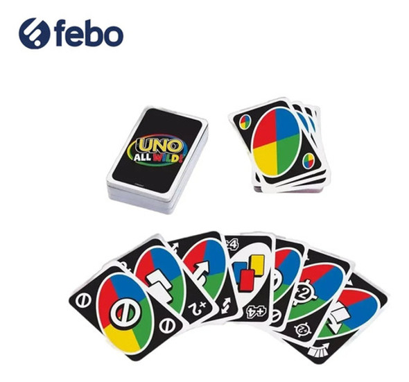 Juego De Cartas Uno All Wild De Mattel 1