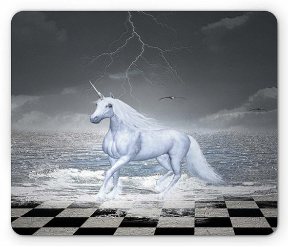 Unicorn Mouse Pad Por Lunarable, Digital Surreal En Table 0
