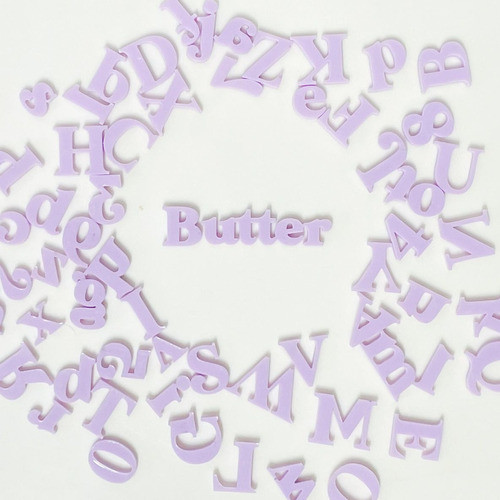 Box Letras Marcadores 67 Peças - Butter - 1,5cm 0