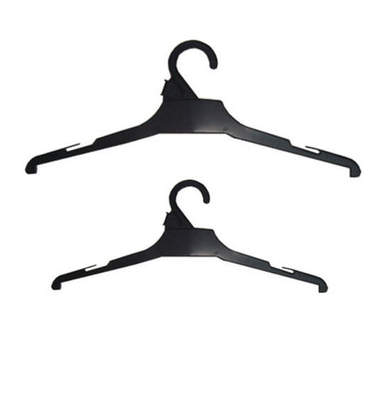 Perchas Plastico Negro Pack 100 Unidades. Adulto Y/o Niño 0