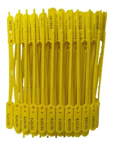 1000 Lacre Malote Transporte Container 16cm Numerado Seguro 0