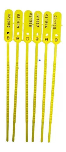 1000 Lacre Malote Transporte Container 16cm Numerado Seguro 1