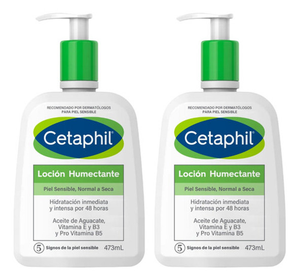 Combo X2 Cetaphil Loción Hidratante 473 Ml 1