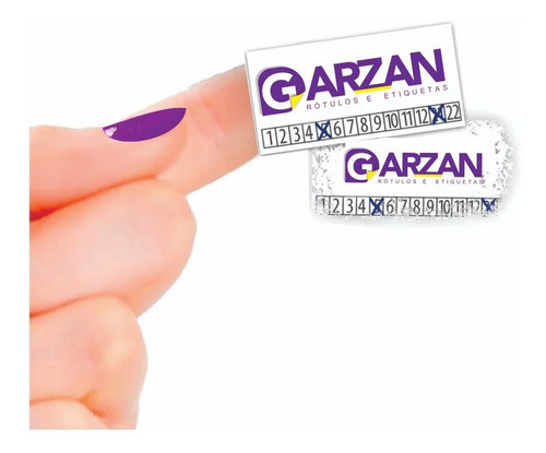 400 Lacres/selo De Garantia 4x1 Cm Casca De Ovo 1