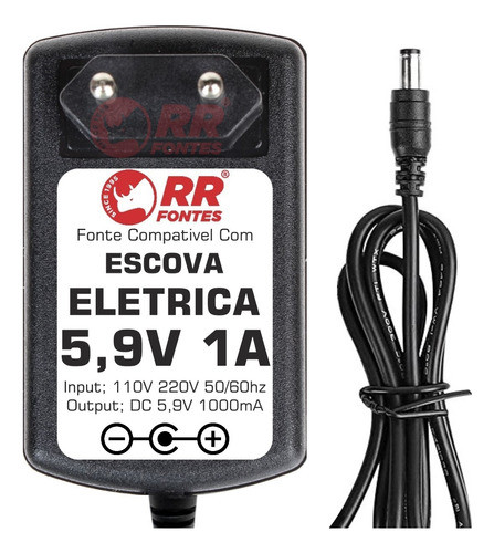 Fonte 5.9v Para Escova Elétrica Limpeza Power Scrub Polishop 0
