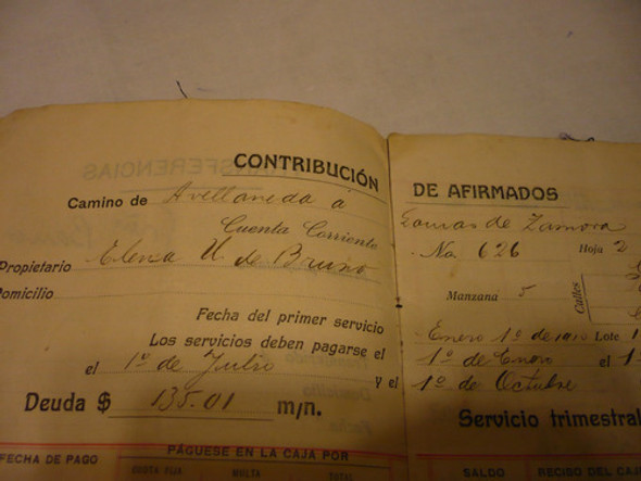 Documento  Contribución De Afirmados Pcia Bs As. (impuestos) 1