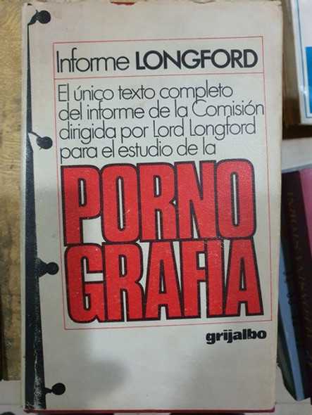 Libro: Pornogra...-informe Longford-tapa Dura 0