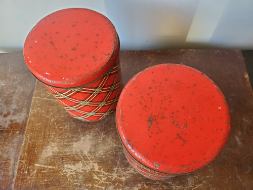 Antiguas Latas De Cocina (x2) 1