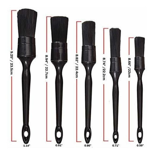 Set De Cepillos De Limpieza Detailing Para Autos (5 Piezas) 1