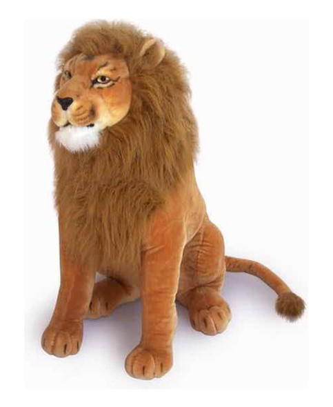Peluche Leon Grande Sentado Numi 72 Cm Animales Realistas 0