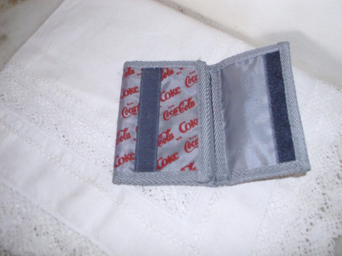 Coca Cola, Coleccionable,billetera C/velcro,reparticiones 0