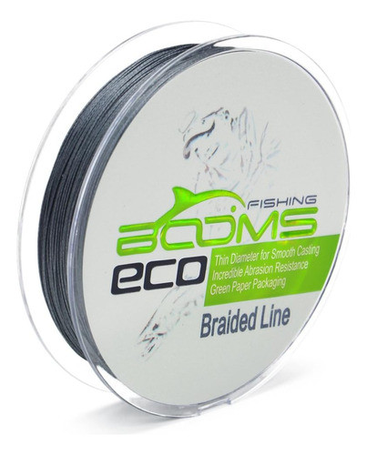 Booms Fishing Eco Línea Pesca Trenzado 150 Yd 20 Lb Gris 0